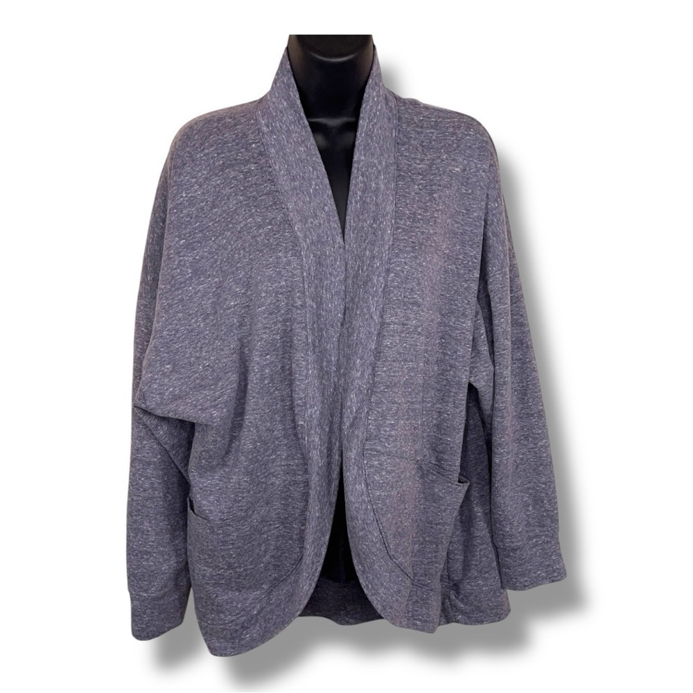 XL Sonoma Blue Shrug Sweater Long Sleeve Open Front Casual Stretch